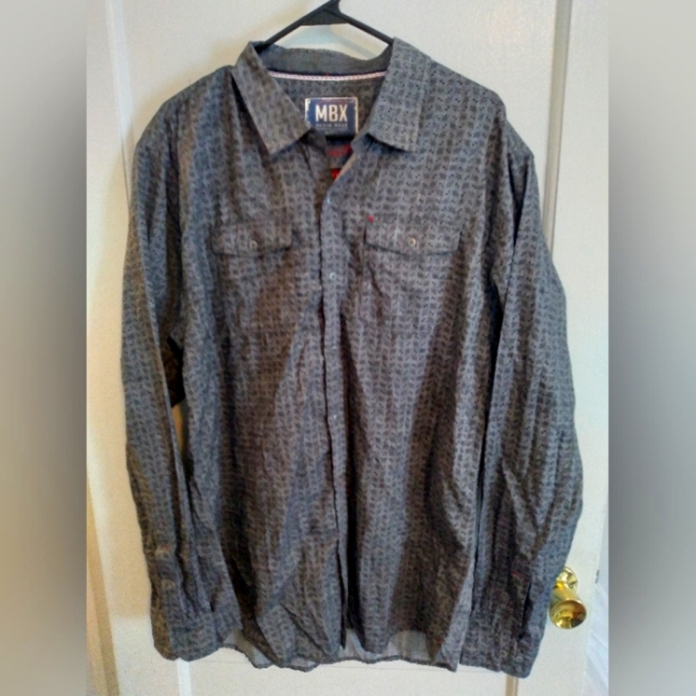 Blue-gray button down size XL